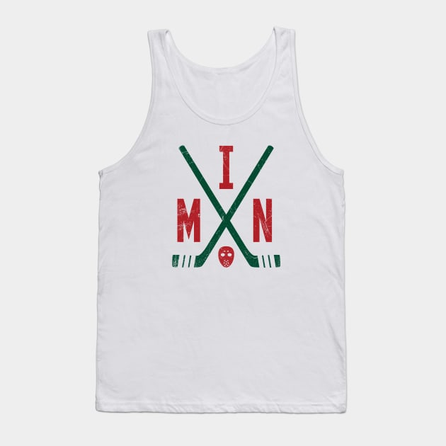 MIN Retro Sticks - White Tank Top by KFig21